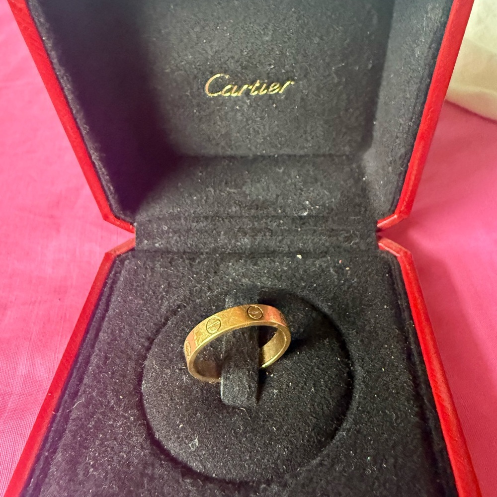 Cartier love ring, small model size 52